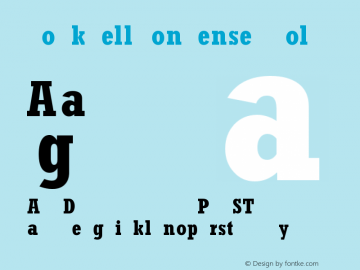 Rockwell Condensed Bold Version 1.0 Extracted by ASV http://www.buraks.com/asv图片样张