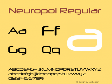 Neuropol Version 1.0 Extracted by ASV http://www.buraks.com/asv Font Sample