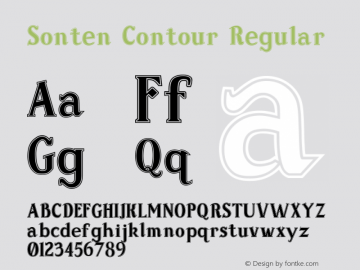 Sonten Contour Version 000.000图片样张