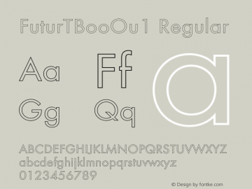 FuturaT-BookOu1 001.002 Font Sample