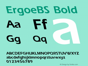 ErgoeBS Bold Altsys Fontographer 3.5  7/9/96 Font Sample