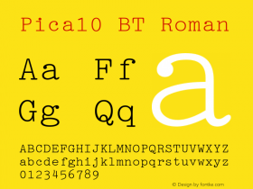 Pica10 BT Roman mfgpctt-v1.53 Monday, February 1, 1993 11:41:11 am (EST)图片样张