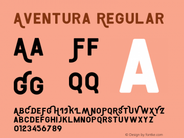 Aventura Normal Version 1.0 Font Sample