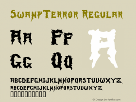 SwampTerror Rev. 003.000 Font Sample