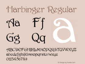 Harbinger Regular From the WSI-Fonts Professional Collection图片样张