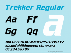 Trekker Regular From the WSI-Fonts Professional Collection Font Sample