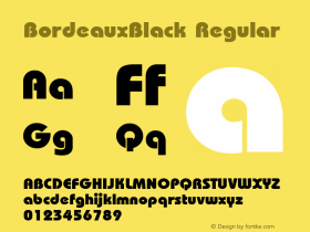 BordeauxBlack Regular From the WSI-Fonts Professional Collection图片样张