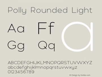 Polly Rounded Light Version 4.000图片样张