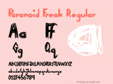 Paranoid Freak Version 1.00 July 31, 2014, initial release图片样张