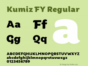 Kumiz FY Regular Version 1.000图片样张