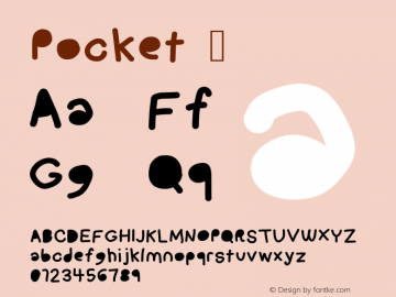 Pocket Version 1.0 Font Sample