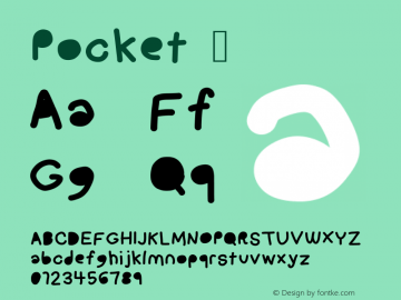 Pocket Version 1.0 Font Sample