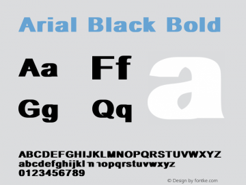Arial Black字体 Arial Black Bold字体 Arialblack Bold字体 Arial