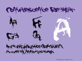 Convalescence Version 1.00 October 6, 2005, initial release Font Sample