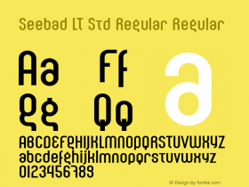 Seebad LT Std Regular Version 1.000;PS 001.000;Core 1.0.38 Font Sample