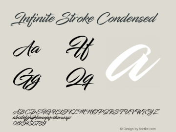 InfiniteStroke-Condensed 1.000 Font Sample