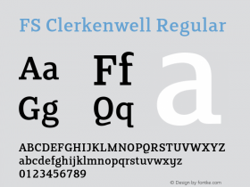 FSClerkenwell Version 2.001;PS 001.001;hotconv 1.0.38图片样张