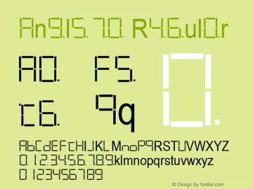 Anjlfha Version 1.0 Font Sample