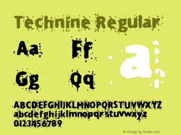 Technine Macromedia Fontographer 4.1.2 7/7/97 Font Sample