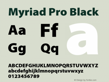 MyriadPro-Black Version 2.103;PS 2.000;hotconv 1.0.68;makeotf.lib2.5.35818图片样张