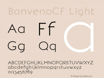 BonvenoCF-Light Version 1.1.0图片样张