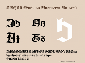 NKF11 Magicum Texturae Version 1.02 Font Sample