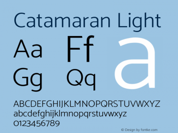 Catamaran Light Version 1.001g;PS 001.000;hotconv 1.0.70;makeotf.lib2.5.58329 DEVELOPMENT; ttfautohint (v1.3)图片样张