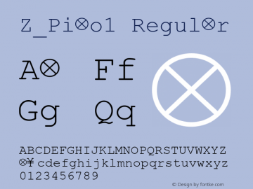 Z_Piao1 090519 Font Sample