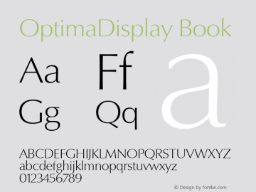 OptimaDisplay Book Version 1.0图片样张