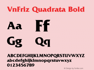 VnFriz Quadrata Bold 001.003图片样张