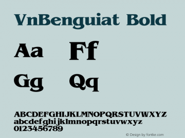 VnBenguiat Bold 001.003图片样张