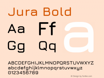 Jura Bold Version 5.101;PS 005.101;hotconv 1.0.88;makeotf.lib2.5.64775图片样张