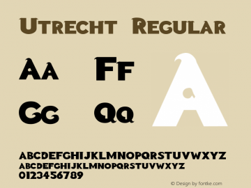 Utrecht Brendel            :10.12.1994 Font Sample