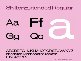 ShiltonExtended Brendel            :10.12.1994 Font Sample