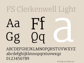FS Clerkenwell Light Version 1.000;PS 001.000;hotconv 1.0.38图片样张
