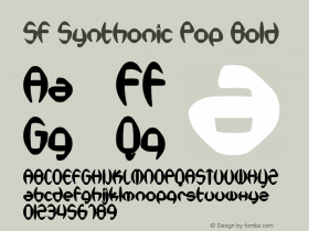 SF Synthonic Pop Bold ver 1.0; 2000. Freeware for non-commercial use. Font Sample