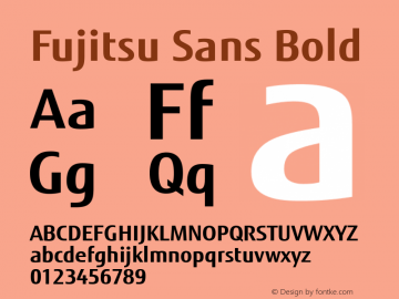 FujitsuSans-Bold Version 1.001图片样张