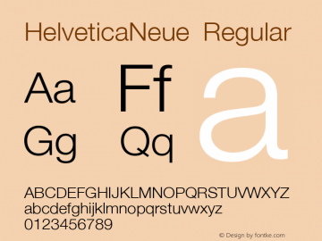 12 pt. Helvetica* 45 Light   02472 Version 1.00 Font Sample