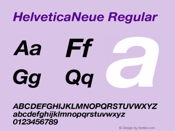 12 pt. Helvetica* 76 Bold Italic   14472 Version 1.100 Font Sample