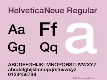 12 pt. Helvetica* 65 Medium   06472 Version 1.00 Font Sample