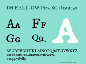 IM FELL DW Pica SC 3.00图片样张
