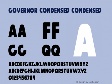 Governor Condensed Version 3.0; 2016图片样张