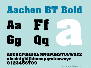 Aachen BT Bold mfgpctt-v1.52 Thursday, January 28, 1993 3:49:52 pm (EST)图片样张