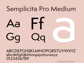 Semplicita Pro Medium Version 1.000图片样张