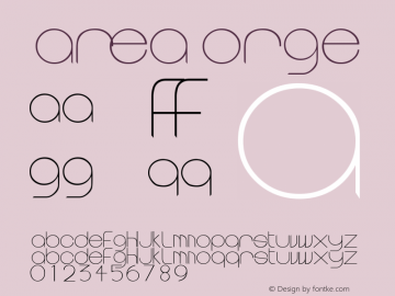 area ORGe Macromedia Fontographer 4.1.5 9/3/01图片样张