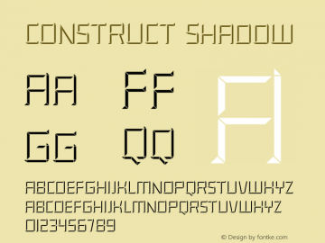 CONSTRUCT Shadow Version 1.000;PS 001.000;hotconv 1.0.88;makeotf.lib2.5.64775图片样张