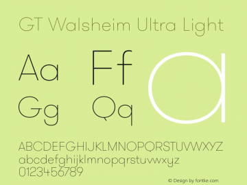 GT Walsheim Ultra Light Version 1.001图片样张