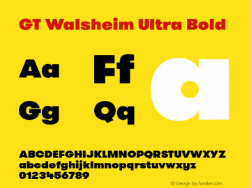 GT Walsheim Ultra Bold Version 1.001图片样张