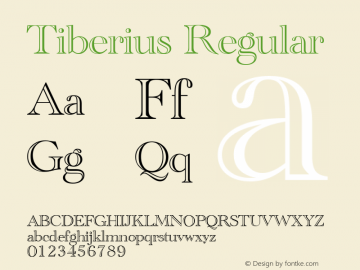 Tiberius Brendel            :10.12.1994 Font Sample