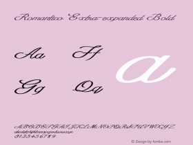 Romantico-ExtraexpandedBold Version 1.000图片样张